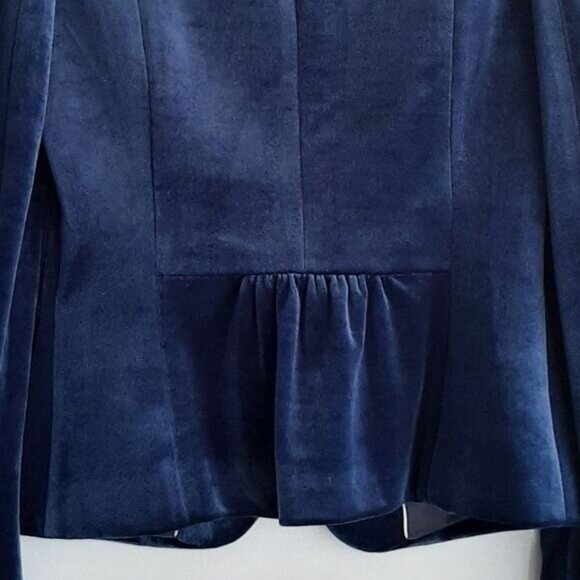 Esprit Deep Blue Velvet Blazer - Picture 11 of 16